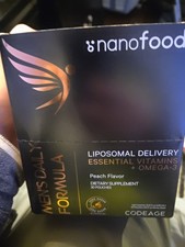 Mens Daily Formula Essential Vitamins Omega-3 Fast Absorption Peach flavor