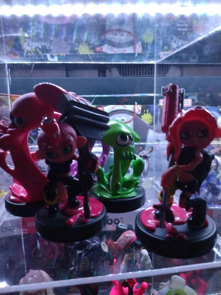 Nintendo Splatoon Amiibo Colección Lote Set de 21 Amiibos con Estuche + Smash Inkling Foto 3 de 4