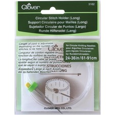 Clover 3162 Adjustable Circular Stitch Holder 24 To 36 Inch Multicolor Knitting