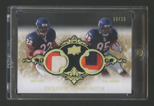 2008 EXQUISITE MATT FORTE-EARL BENNETT RC GOLD DUAL PATCH JERSEY #ED 10/15 BEARS