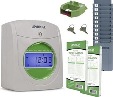 uPunch HN3000 Punch Time Clock Bundle w/ Card...