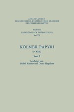 Bärbel Kramer (u. a.) | Kölner Papyri | Taschenbuch | Deutsch (1978) | 264 S.