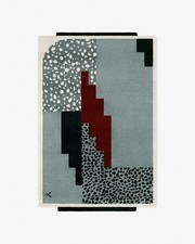 Nordic Knots Blue Rug - Hand Tufted Rug Wool area Rug any size available