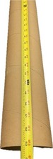 Heavy Wall Cardboard Tube Core 53 Long x 3-15/16 ID x 1/4 Thick Kraft 10pk
