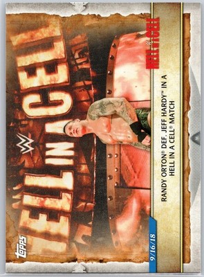 2020 Topps Road to WrestleMania #61 Randy Orton Def Jeff Hardy