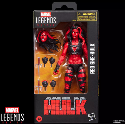 Hasbro Marvel Legends Red She-Hulk Figur 15 cm Marvel G2082 Neu