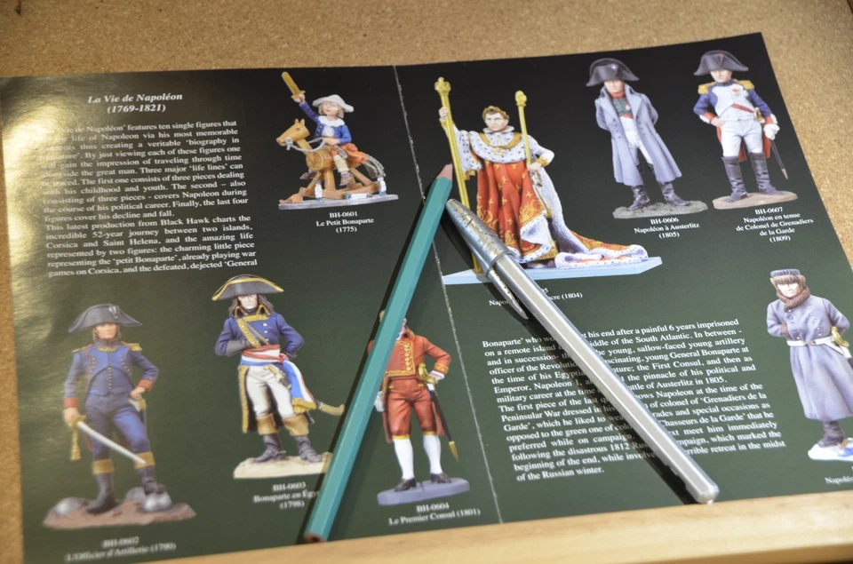 Folleto Andrea miniatures Black Hawk La vie de Napoleon - Imagen 2 de 3