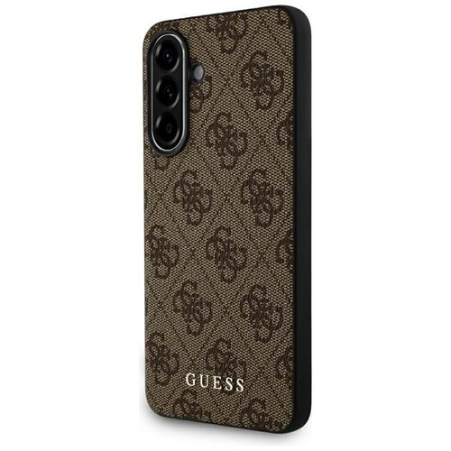 Hülle Galaxy A36 Guess Kunstleder braun Muster classic Logo goldfarbig - Bild 7 von 8