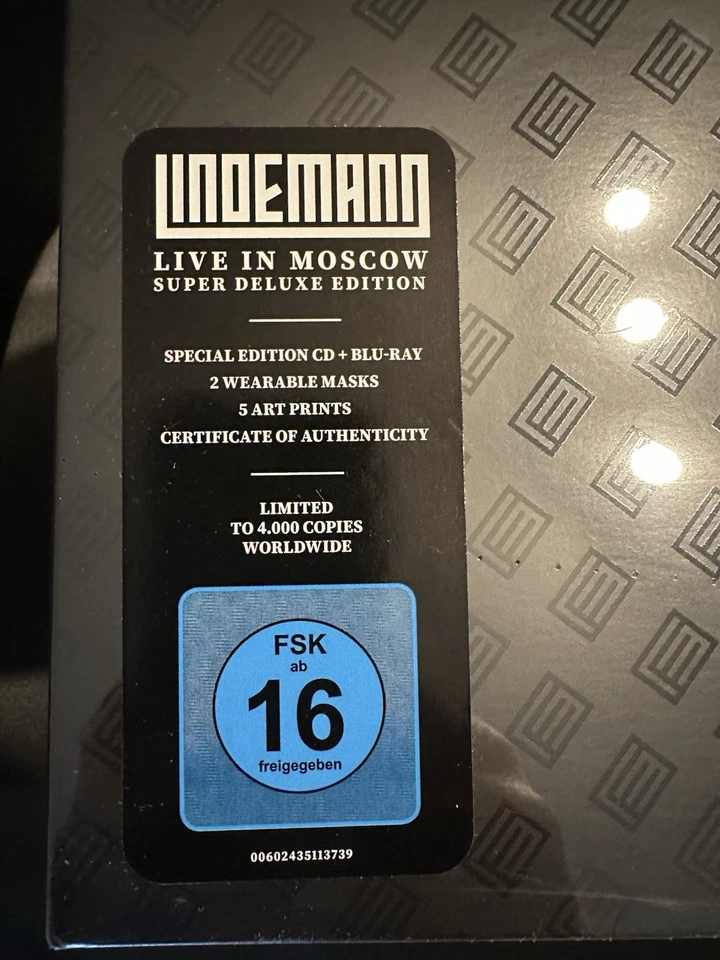 Lindemann - Live In Moskau Box Set Neu OVP (Rammstein Onkelz Rock) - Bild 2 von 3