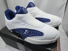 New Rare never use Size 10.5 Reebok Iverson Blue White Basketball Shoes Sneakers