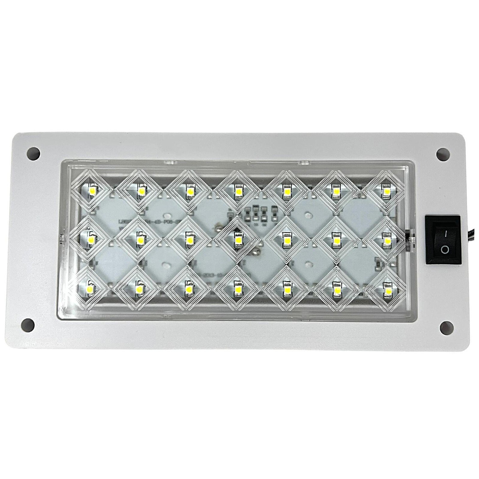 Universal Interior Light Rectangle 21 LED Reading Light Ceiling Dome Roof Car