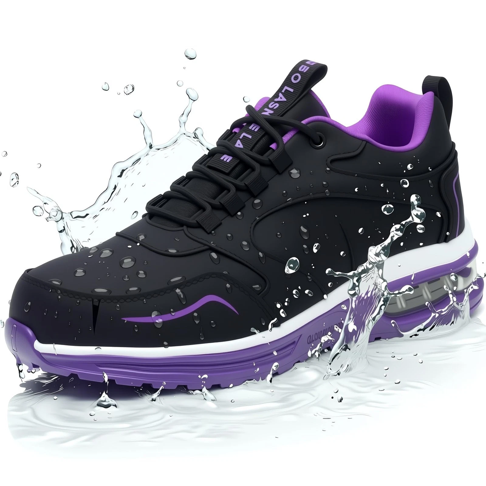 Waterproof Steel Toe Shoes for Non Slip Puncture Proof Safety Work Sneakers C...