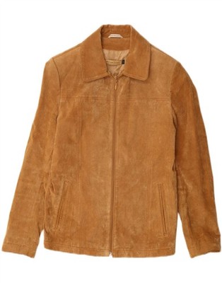 Privilegi Damen Wildlederjacke IT 44 Medium Beige Leder DW17