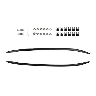 Roof Rack Side Rails Cargo Carrier For Mazda CX-5 CX5 2017-2024 Aluminum Black