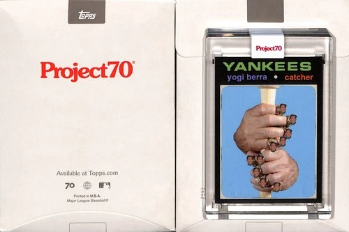 2021 TOPPS PROJECT 70 #134 1971 YOGI BERRA - NEW YORK YANKEES - ACTION BRONSON