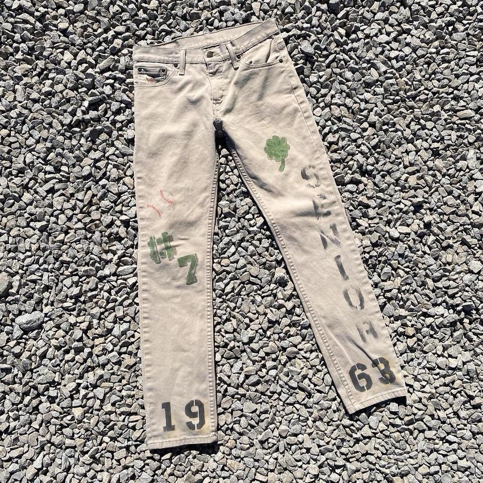 Levi’s pants khaki chinos senior cords style graffiti pants twill 511