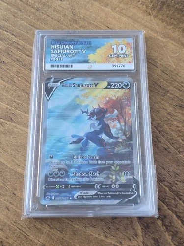 Pokemon TCG Hisuian Samurott Vstar GG52/GG70 ACE Gem Mint 10