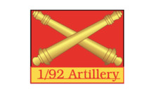 4" 1-92nd field artillery army bumper sticker decal made in usa