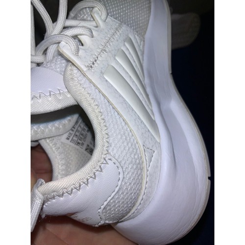 Sz 11 Adidas Kids X_PLR Athletic Sneakers White Cushioned Running Shoes - Picture 5 of 6