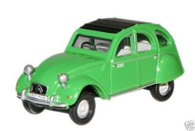OXFORD 76CT004 Bamboo Green Citroen 2CV 1//76 OO//HO
