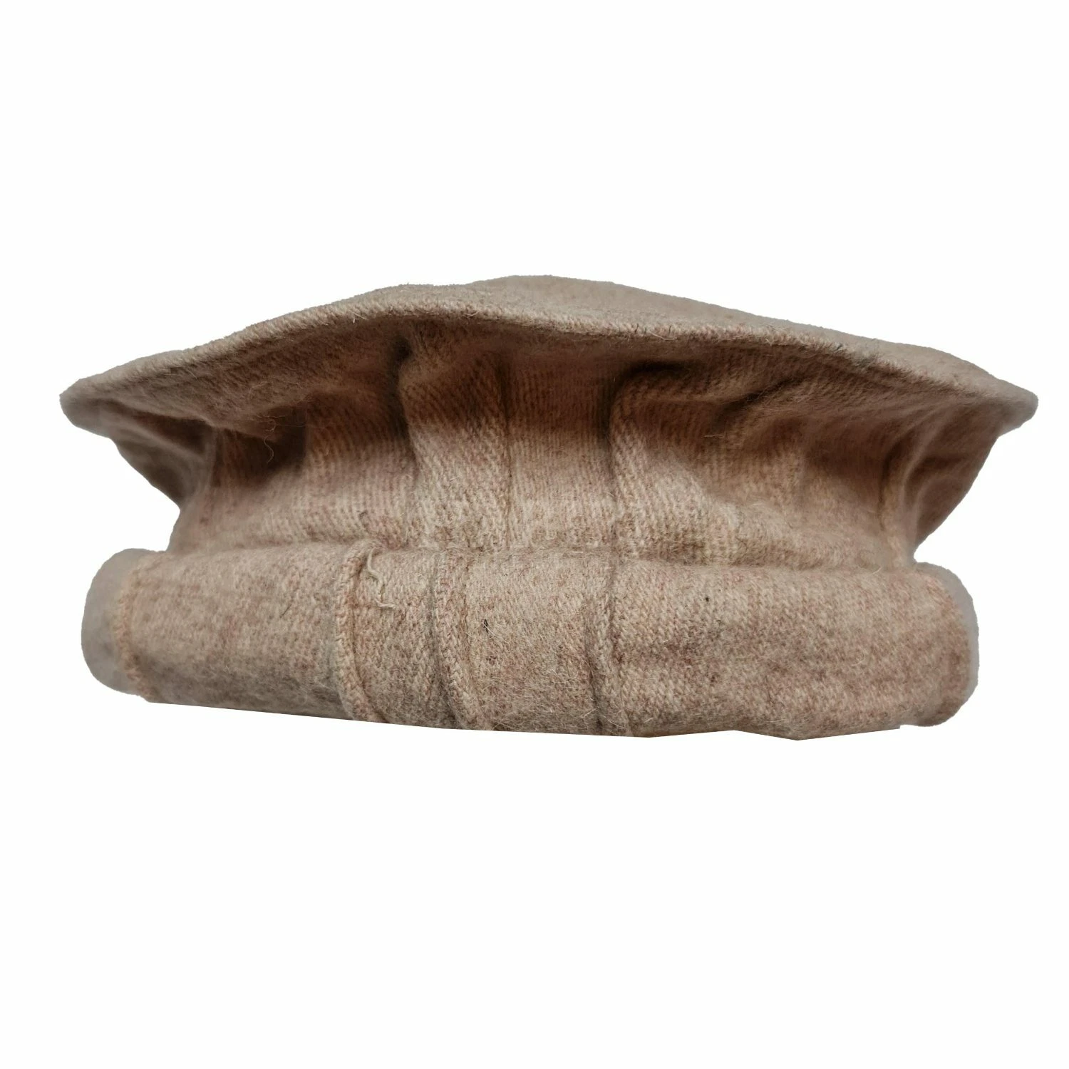 Men's Afghani Wool Blend Skull Cap Beige Hat Kufi Topi Pakol Winter