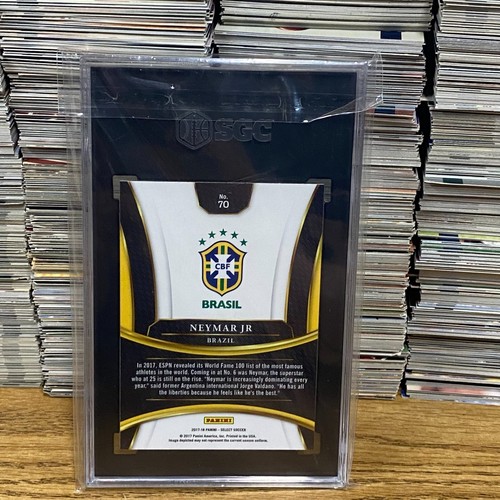 Neymar Jr Soccer 2017 Panini Select Brazil National Team Sgc 9.5 Mint Graded #70 - Picture 8 of 10