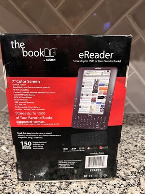 Augen eReader The Book 2 GB 7'' Screen Wi-Fi 150 Preloaded Books