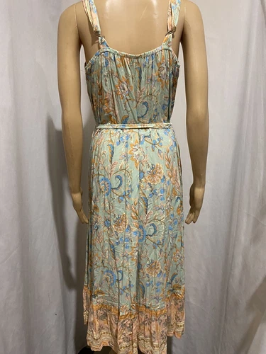 SALTY BRIGHT SIZE 8-10? SUMMERY FLORAL MIDI DRESS - Picture 7 of 9