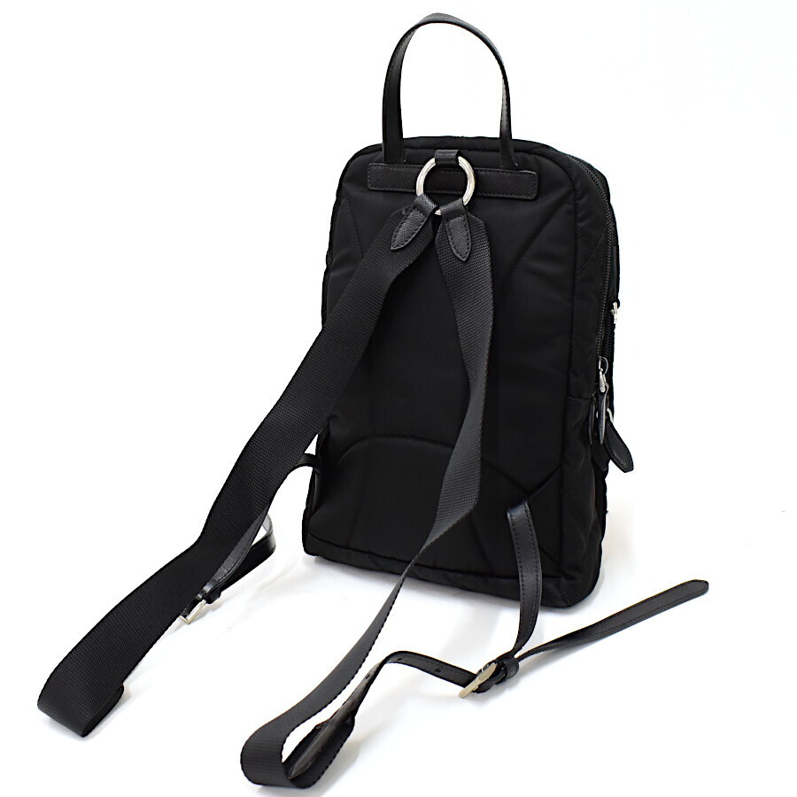 Prada Mini Backpack Robot Quilted Nylon Saffiano Black PRADA Prada Mini Backpack Robot Quilted Nylon Saffiano Black PRADA