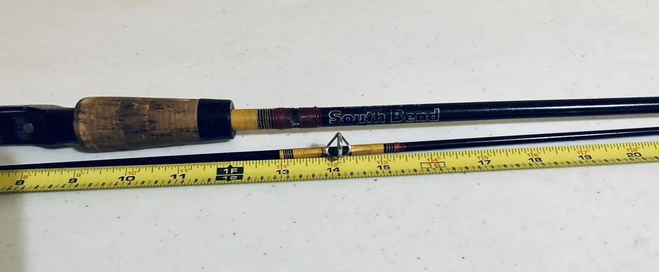 Caña de pescar South Bend 2 piezas mango de corcho 6’ modelo 1-120-260 Jamaica Foto 3 de 4