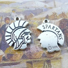 BULK 100Pcs Spartans Charms DIY Jewelry Making Pendant Antique Silver