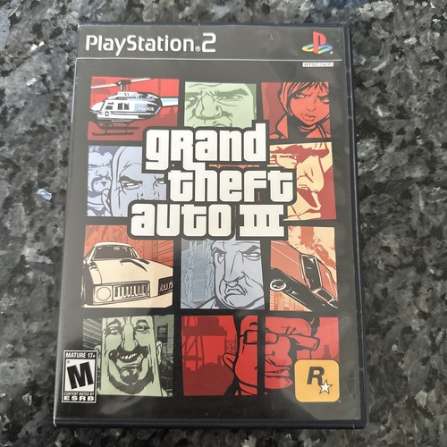 Grand Theft Auto III GTA 3 PS2 PlayStation 2 Complete W Manual Case S L500 