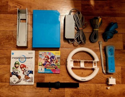 Nintendo Wii Konsole  blau - Mario & Sonic 2012 Edition