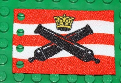 MARKENLOS Fahne Flagge Kanone Ritterburg Schiff Ship Fahne Burg Flag 6274 6276 6x4 Noppen