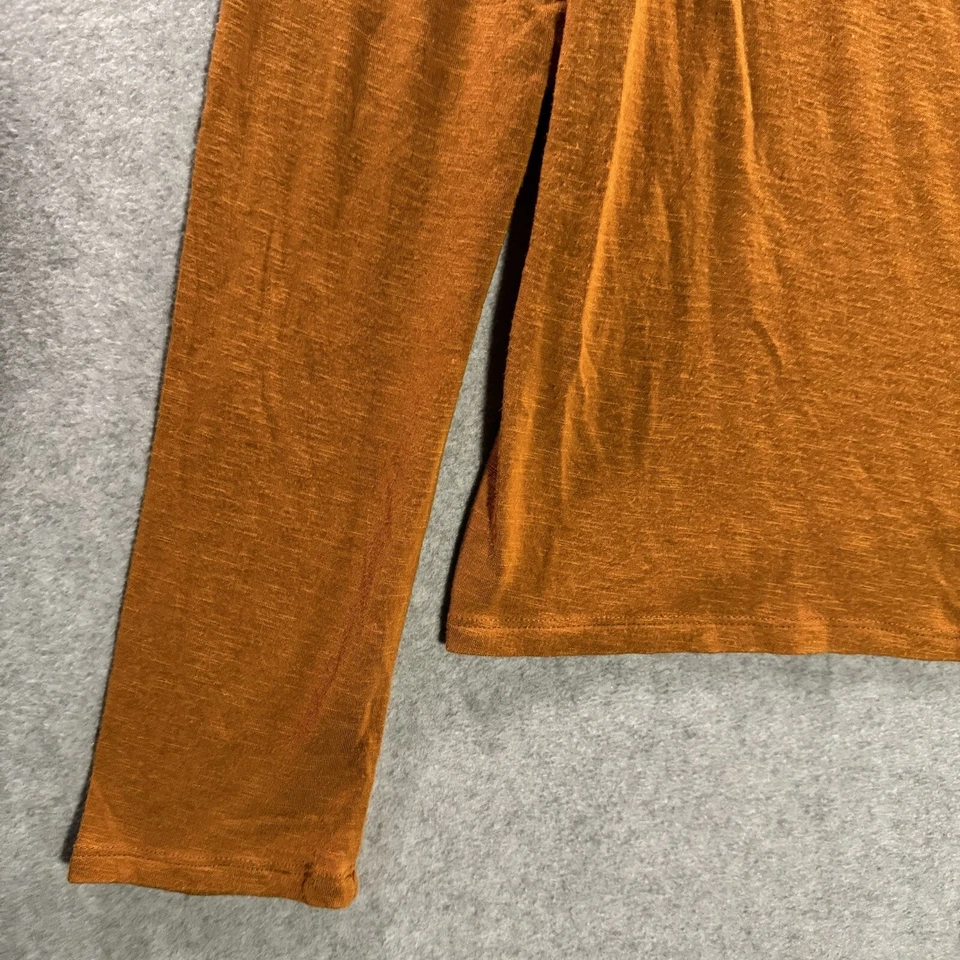 Camiseta Blusa Mujer Dolan Anthropologie Manga Larga Cuello Barco XL Camiseta Drapeada Foto 4 de 4