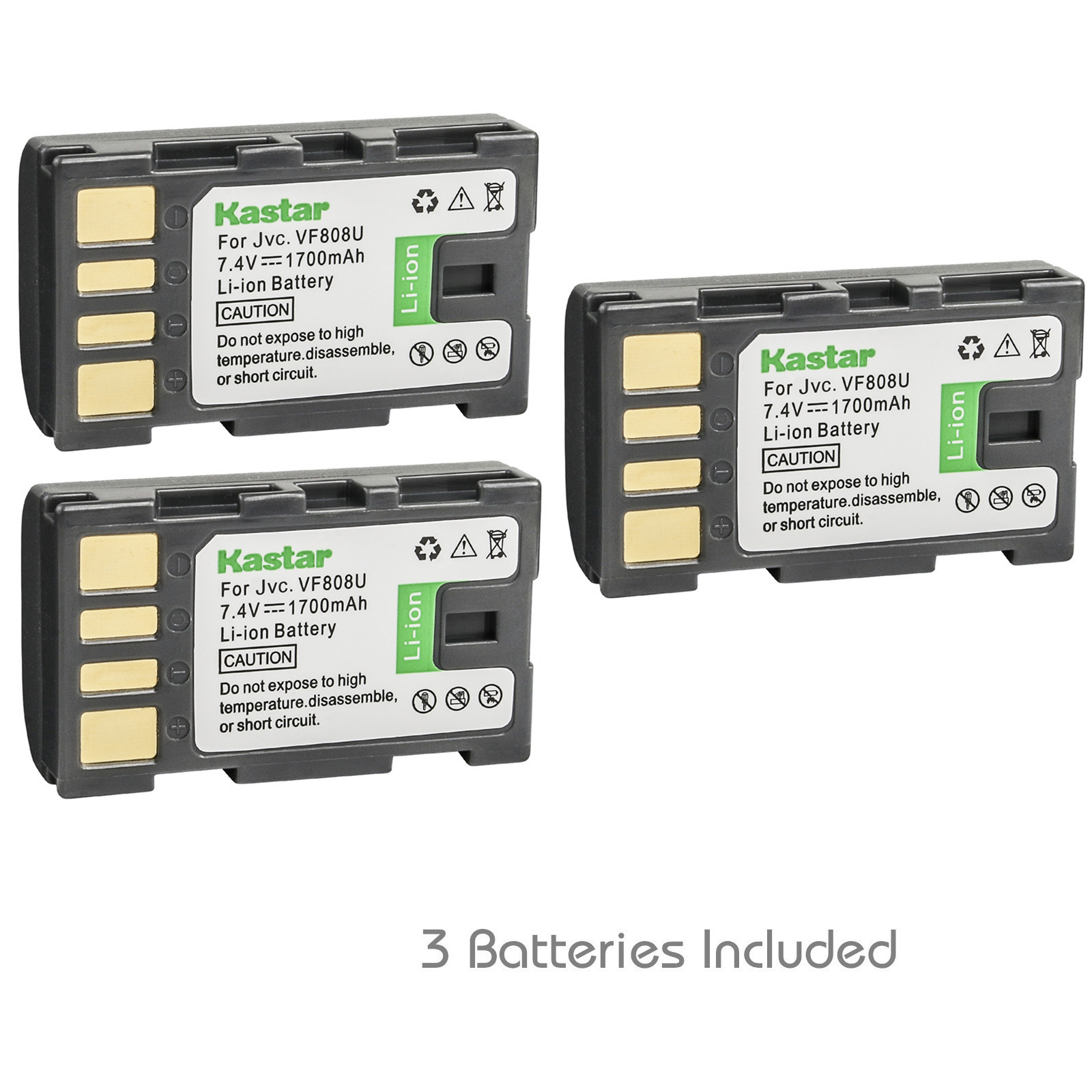 Kastar Replacement Battery for JVC BN-VF808 BN-VF808U & JVC GZ-MG430 Camcorder