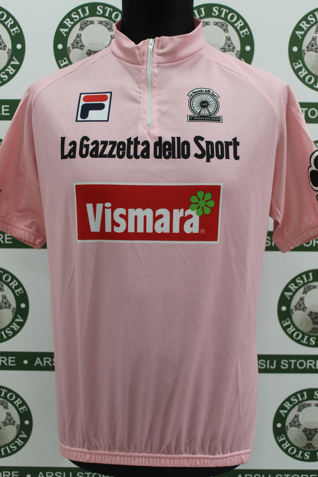 Maglia Ciclismo bike FILA ROSA TG 5 U398 shirt maillot trikot jersey camiseta