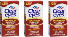 Clear Eyes Max Redness Relief 0.5 oz (3 Pack)