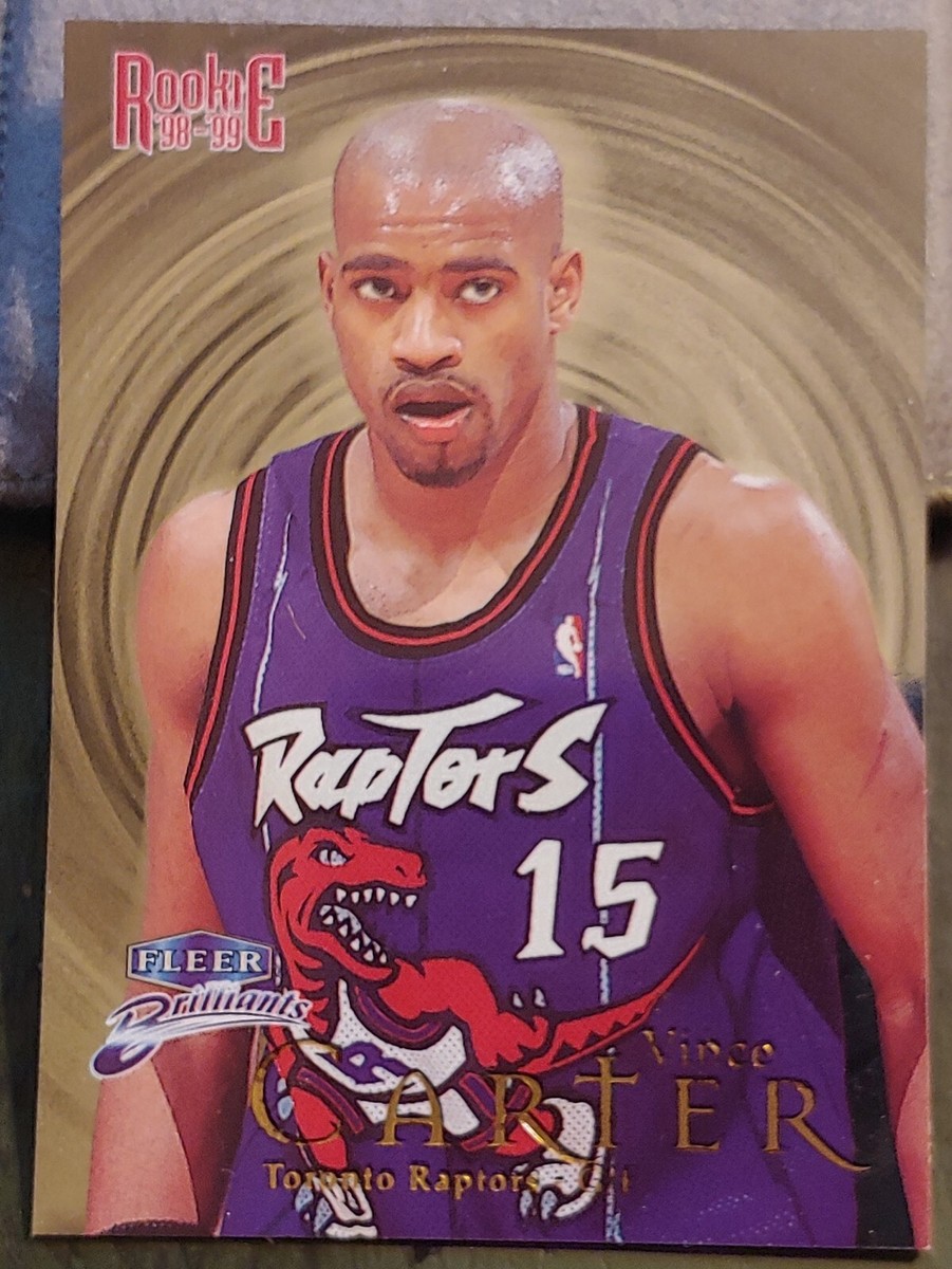 1998-99 Fleer Brilliants Vince Carter Rookie #105 Toronto Rapters