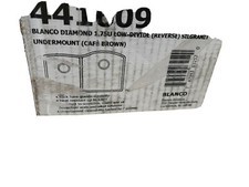 Blanco 441603 Diamond 32" Undermount Double Basin SILGRANIT - Brown. Box damaged
