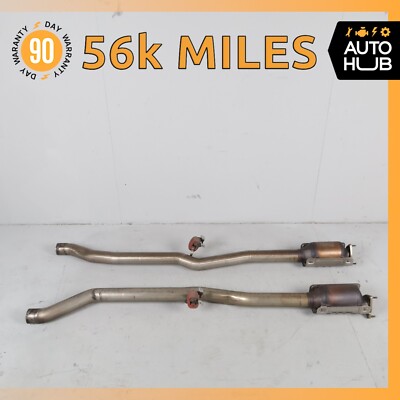 Bentley Continental GT 6.0L Middle Exhaust Downpipe Left & Right Side OEM 56k