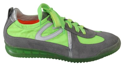 ALBERTO GUARDIANI Shoes Neon Green Logo Sneakers Lace-Up Women's s. EU37 /  US6.5 | eBay