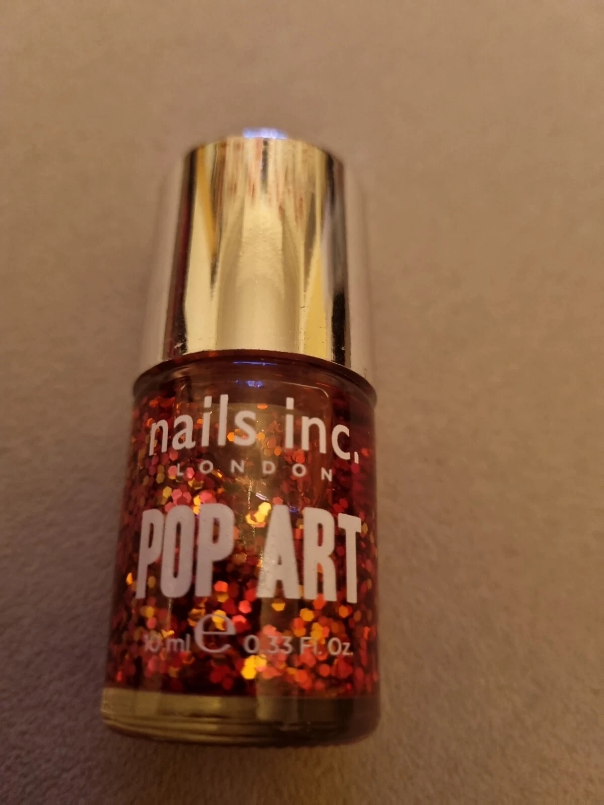 Nails Inc Nail Polish Varnish 1x10ml 334 Royal Avenue Pop Art Colour Pink Shine