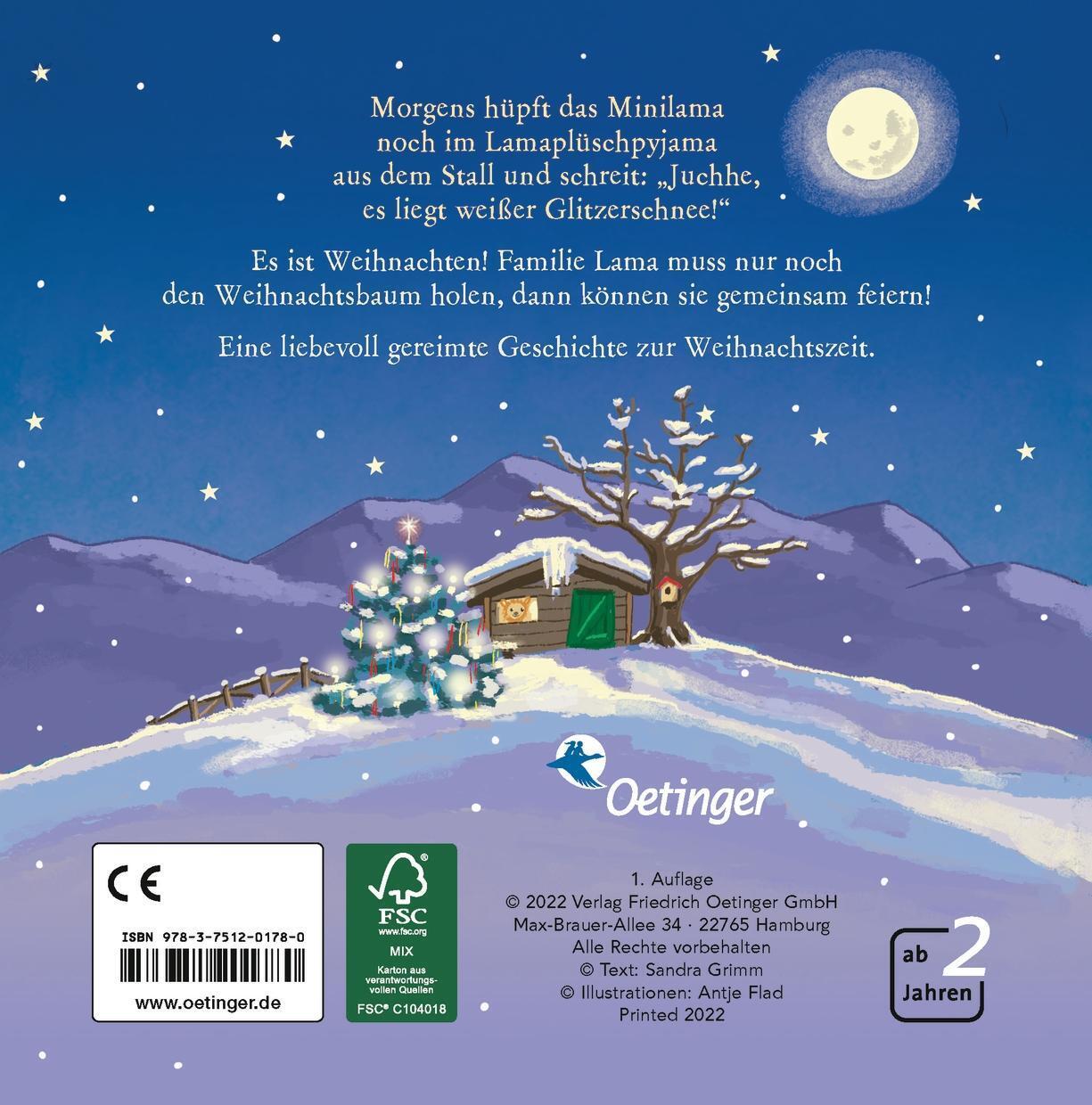 Thumbnail - Weihnachten Mit Mini-lama Lustiges Pappbilderbuch Für Kinder Ab 2