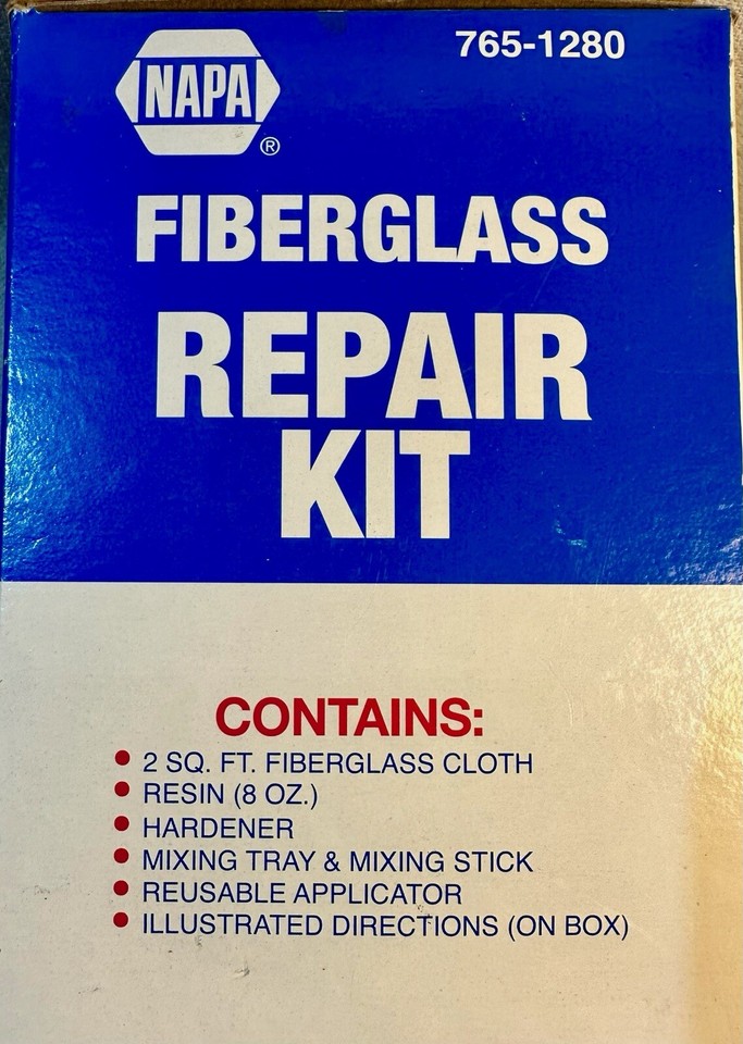 Napa Fiberglass Resin Automotive Repair Kit 7651280 Metal Wood