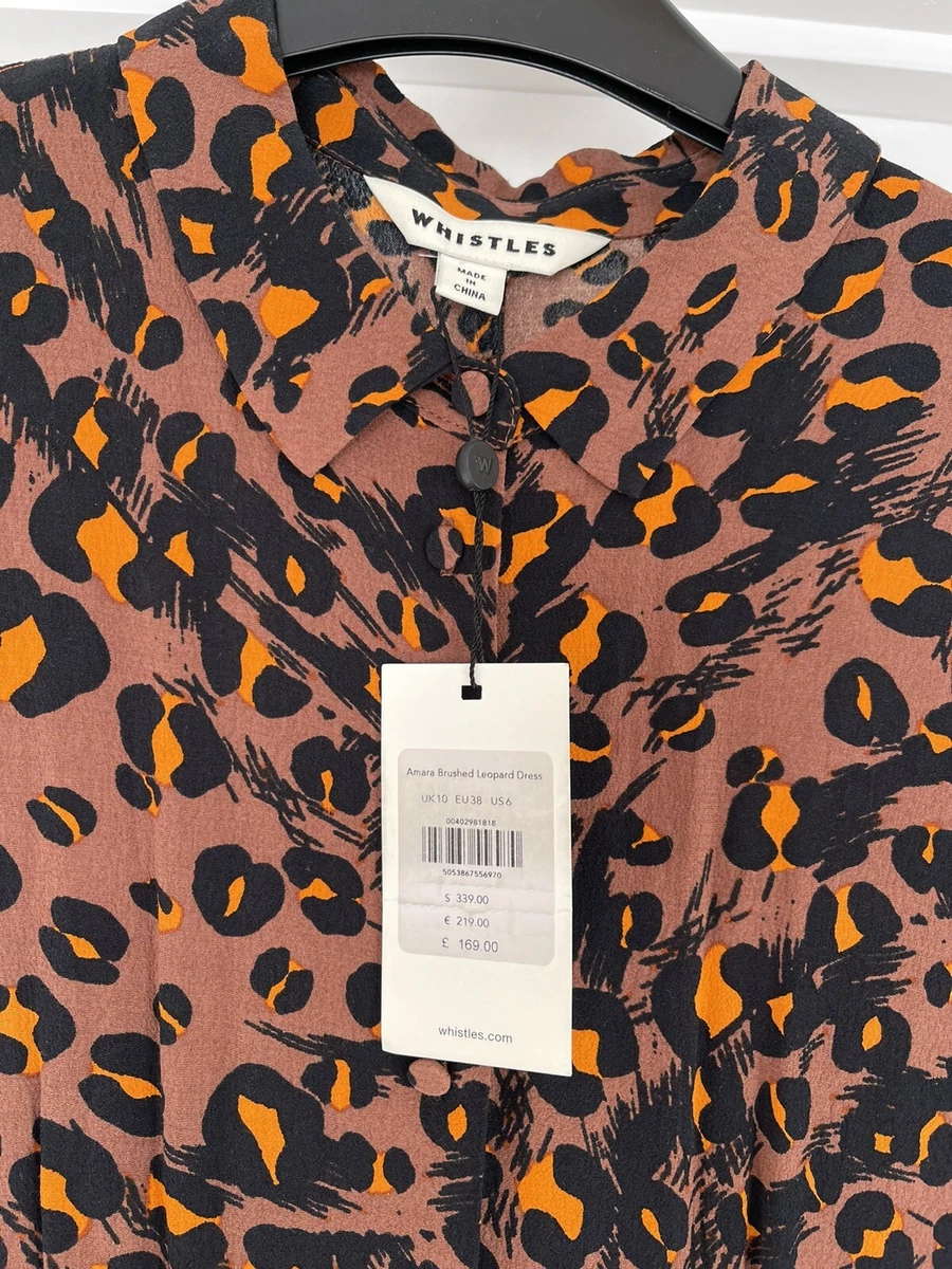 Whistles brushed leopard dress 2025
