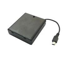 Battery Housing Battery Pack Holder Mini USB Connector Hard Plastic Holder