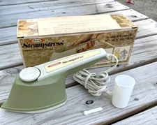 Vintage Osrow Steamstress Lightweight Steamer Sewing Aid Original Box Cup Spoon