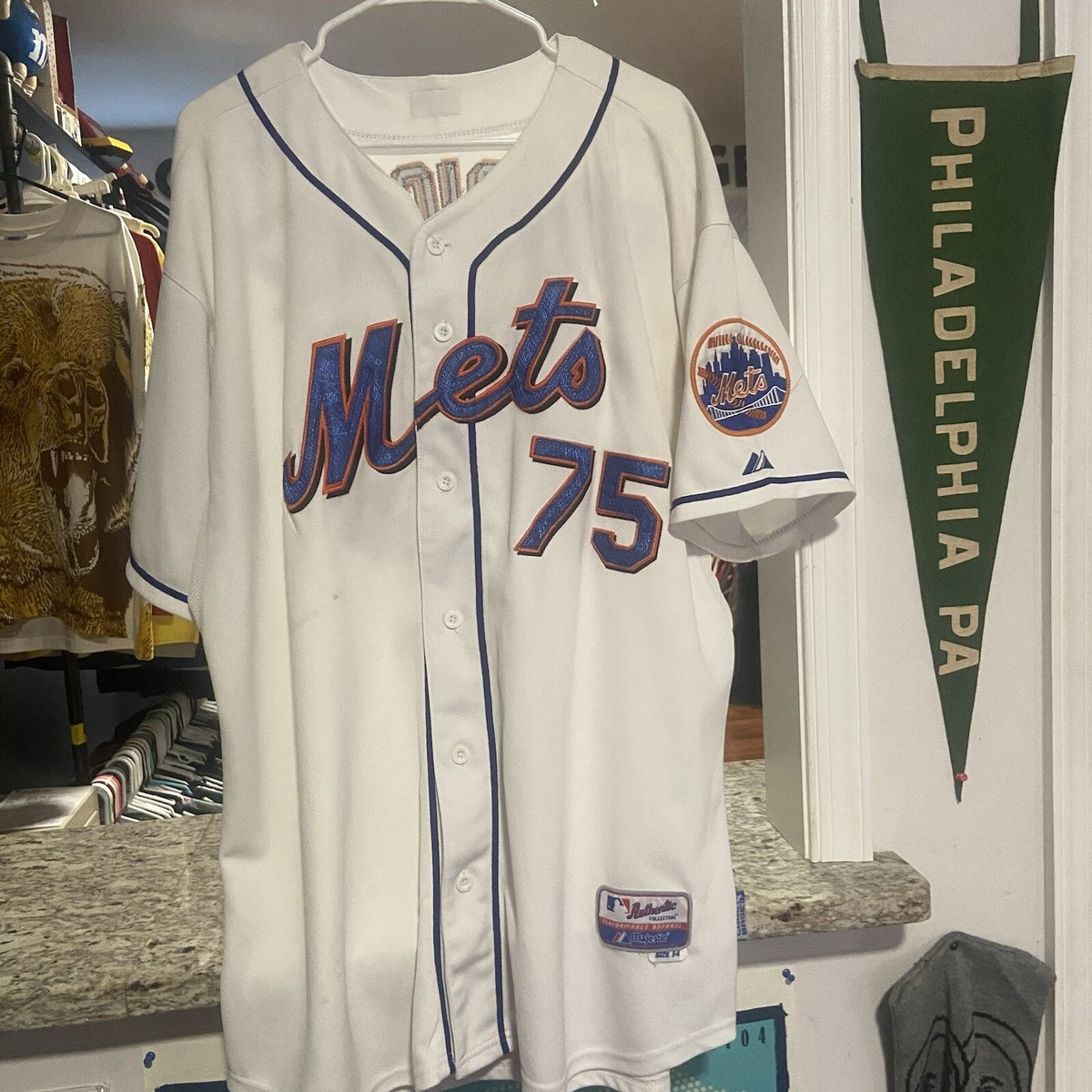 New York Mets 2009 Inaugural Season FRANCISCO RODRIGUEZ Jersey Sz