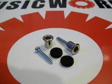 NEW - Buttons (2) For Dunlop Flush Mount Strap Locks - NICKEL